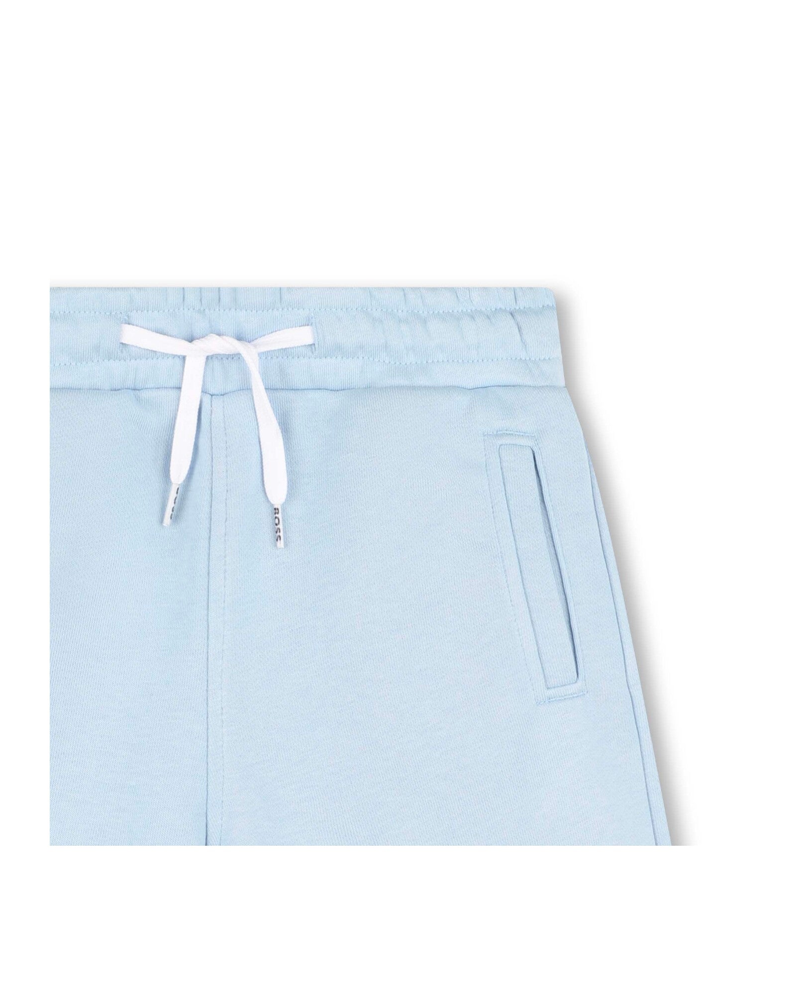 Bermuda de jogging en molleton - Bleu Oxford
