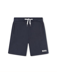 Bermuda de jogging en molleton - Bleu Cargo
