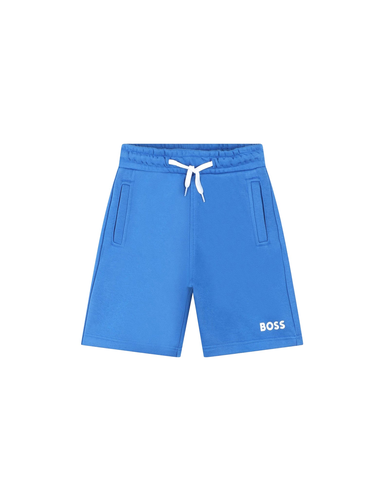 Bermuda de survêtement en molleton - Bleu Vif