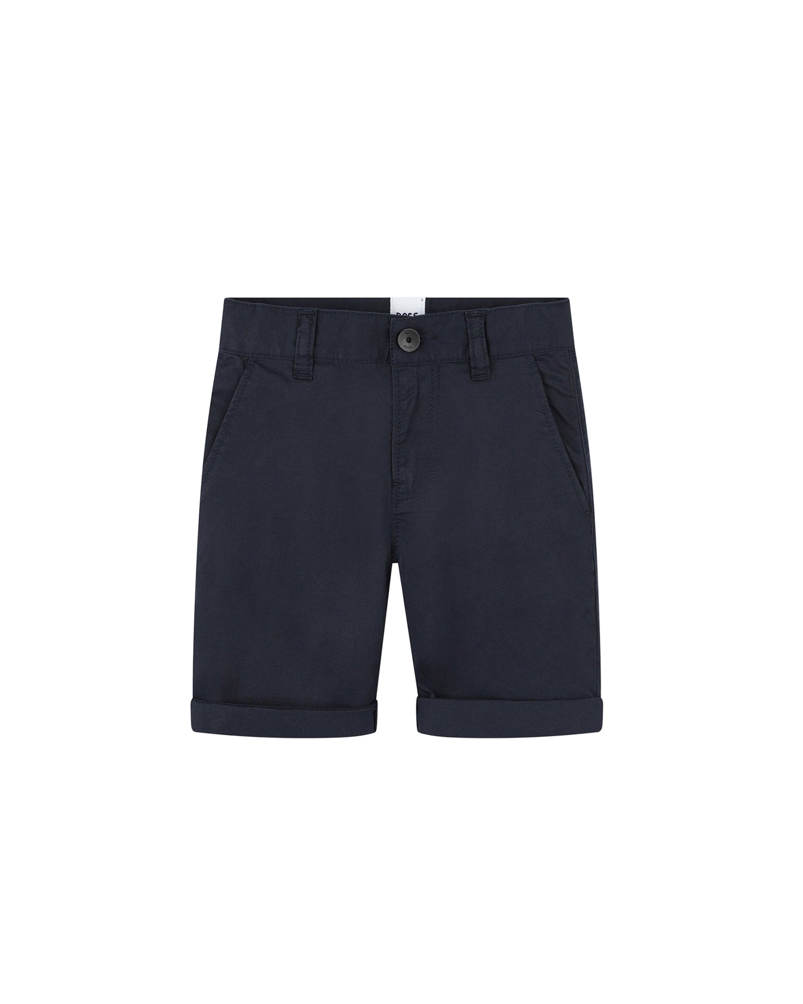 Bermuda chino en sergé de coton - Bleu Cargo
