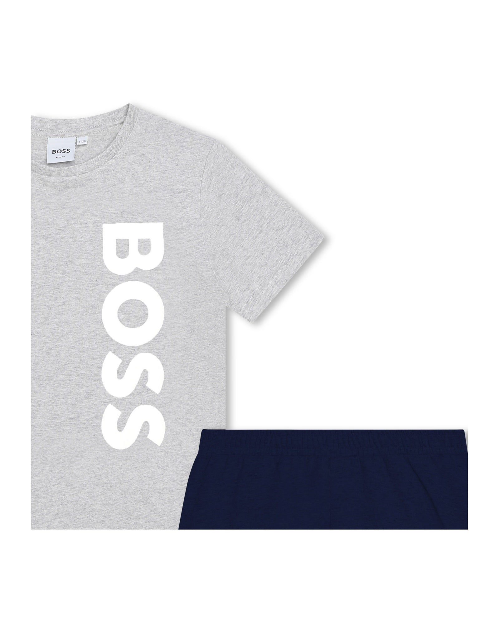 Ensemble de pyjama t-shirt - Gris Chiné