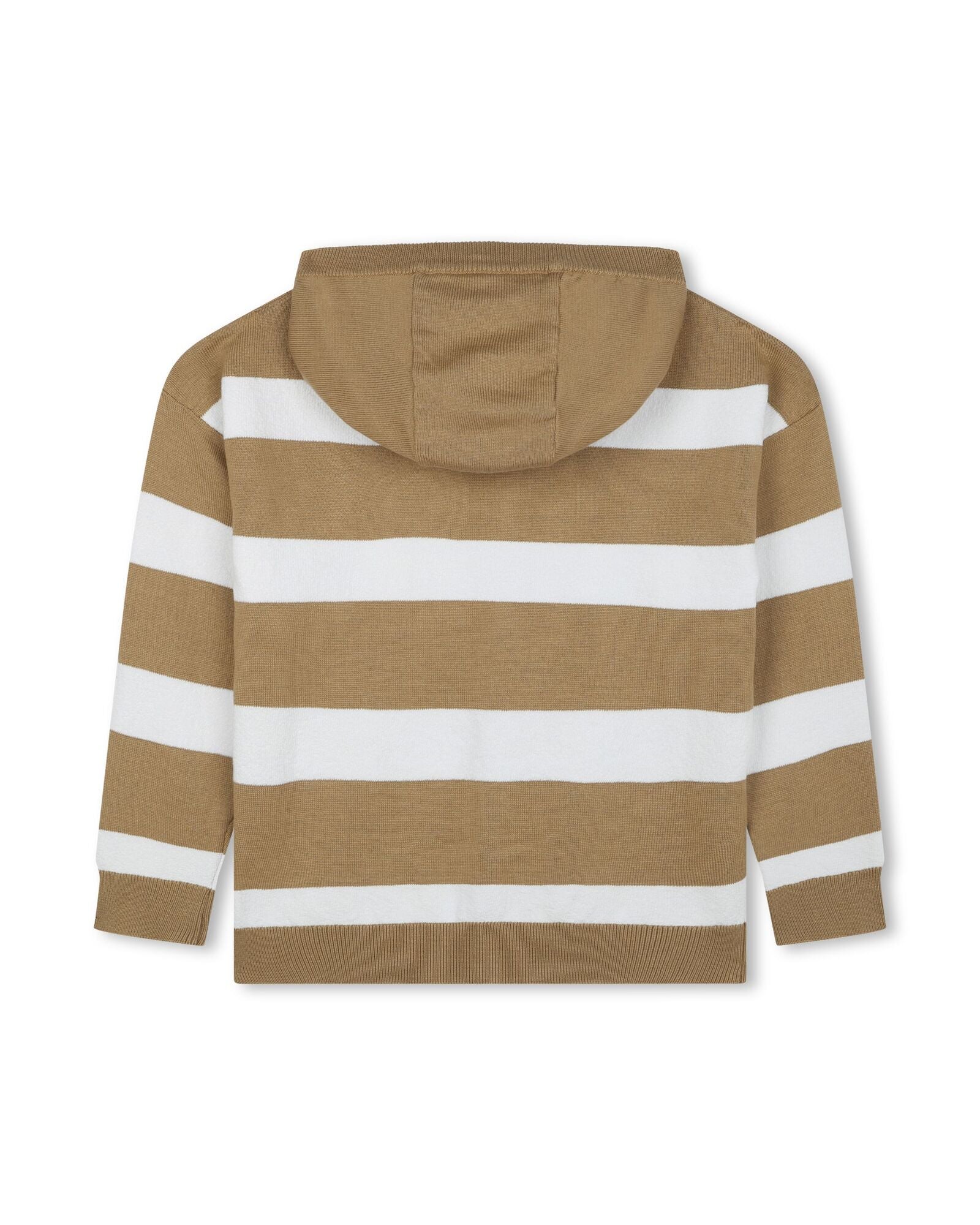 Cardigan à capuche - Ecru Marron