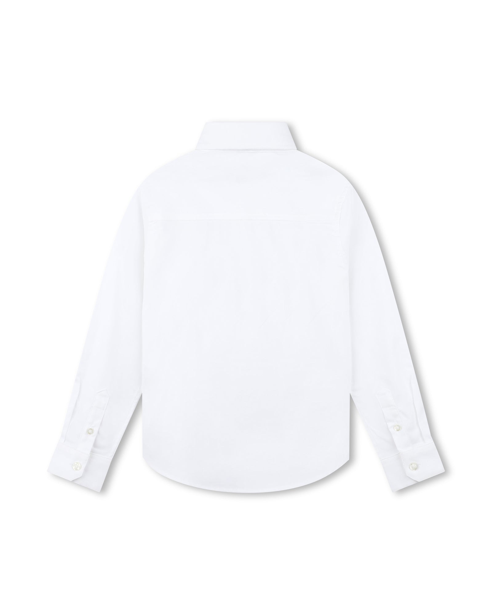 Long-sleeved cotton shirt - White