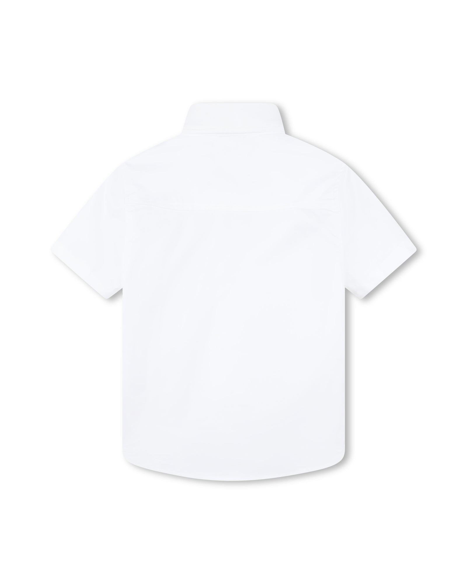 Chemise à manches courtes en coton - Blanc