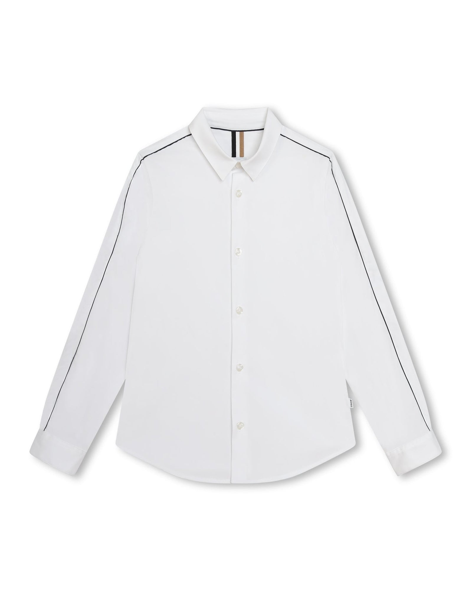 Chemise à manches longues en coton - Blanc