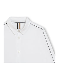 Chemise à manches longues en coton - Blanc