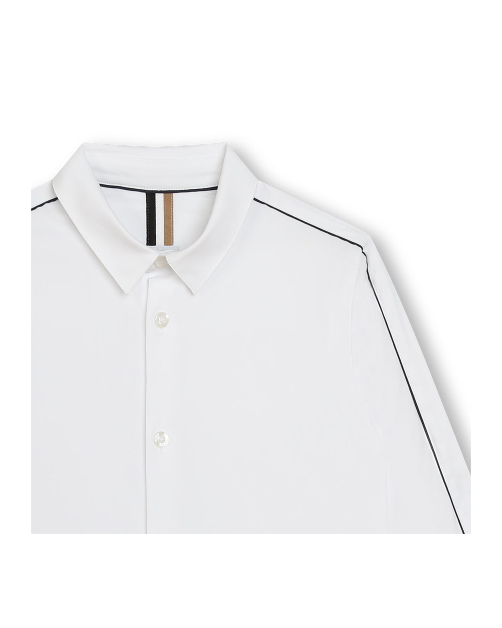 Chemise à manches longues en coton - Blanc