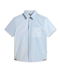 Chemise à manches courtes - Bleu