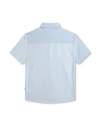 Chemise à manches courtes en coton - Blanc