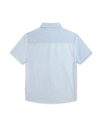 Chemise à manches courtes en coton - Blanc