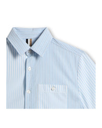 Chemise à manches courtes en coton - Blanc