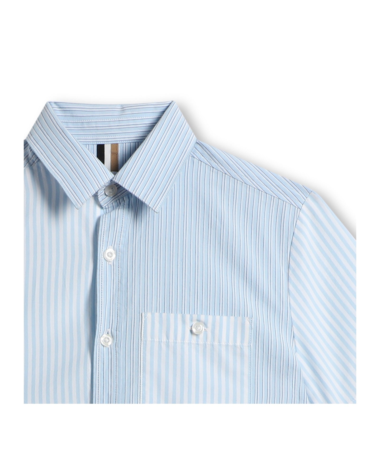 Chemise à manches courtes en coton - Blanc