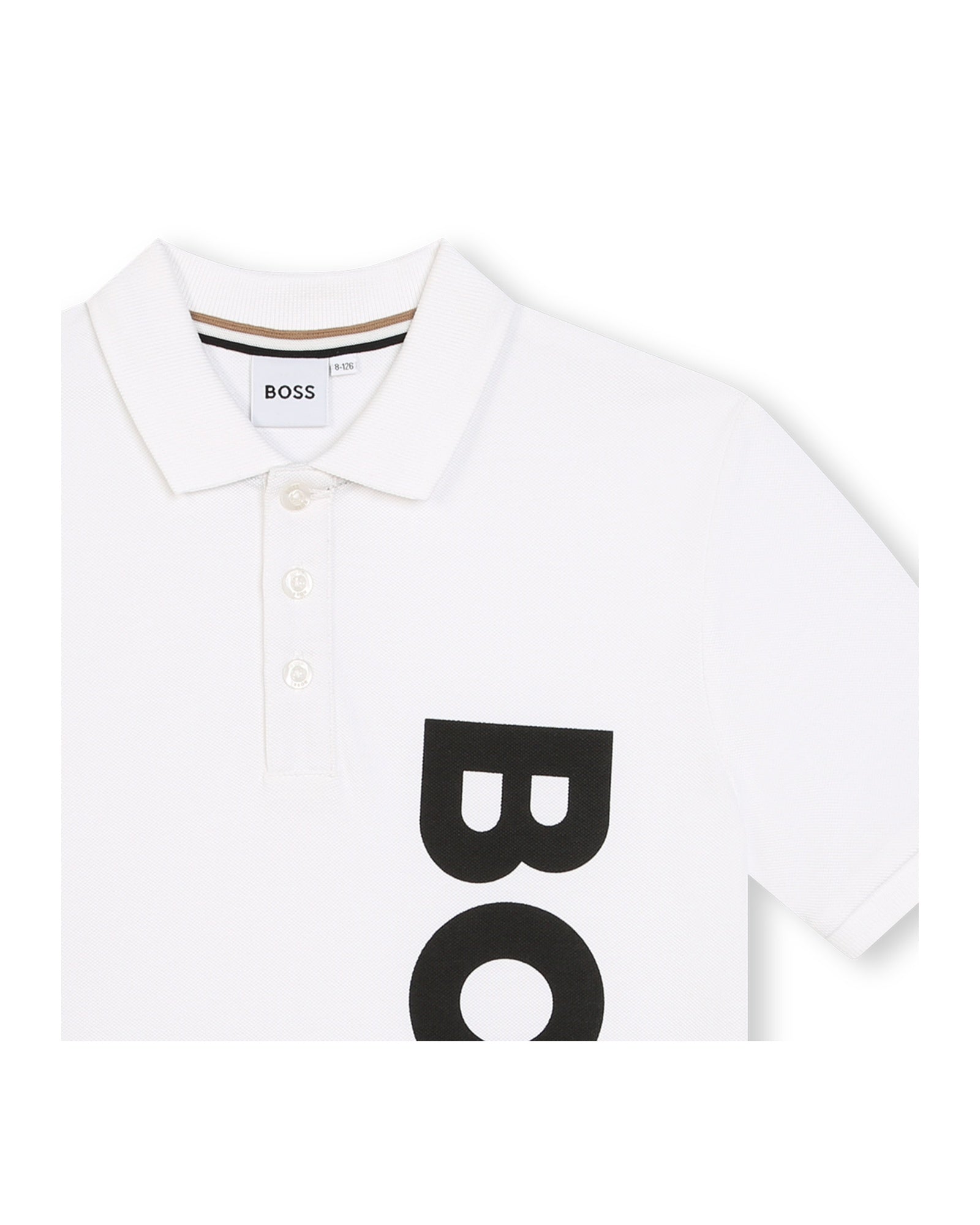 Polo à manches courtes en coton - Blanc