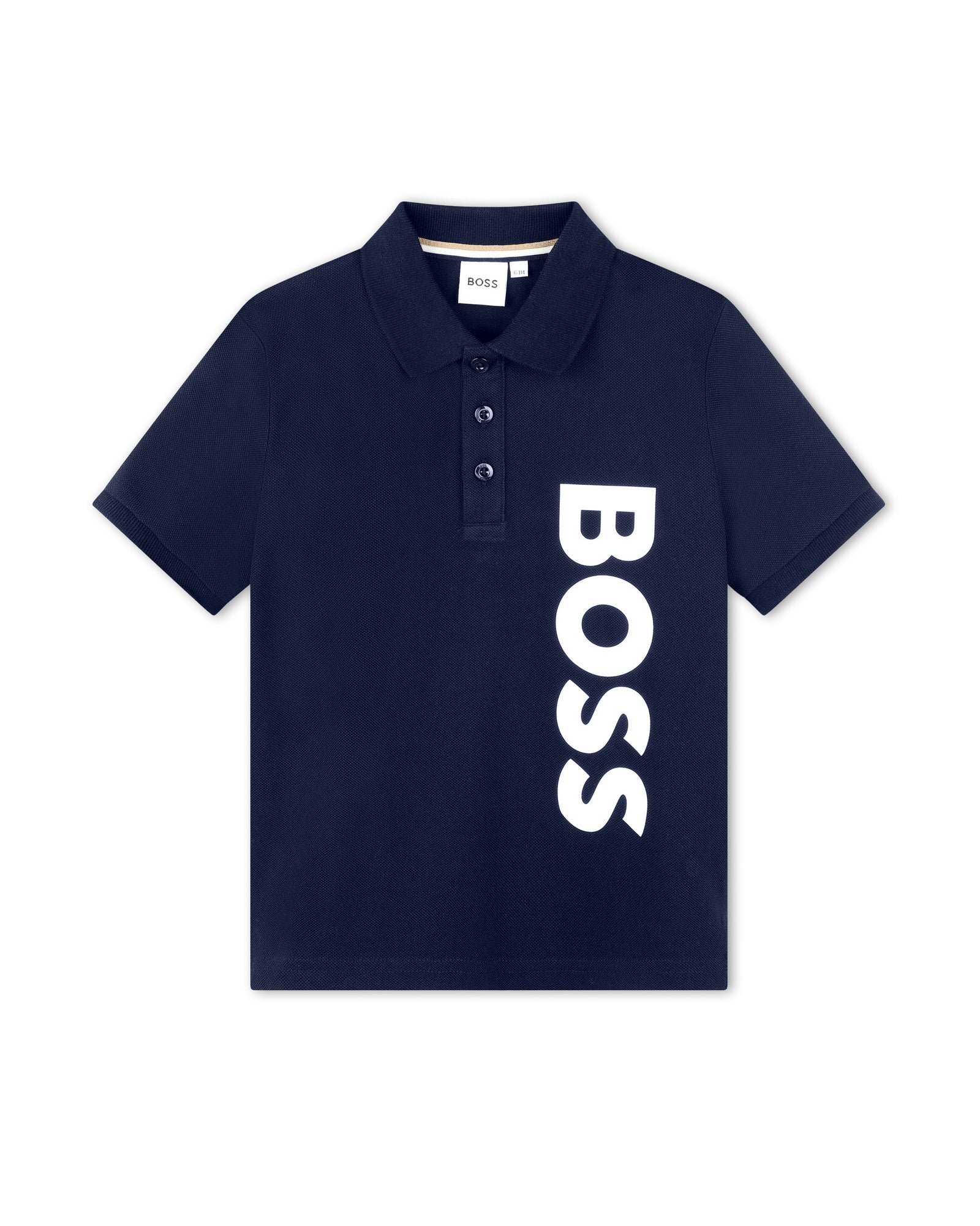 Polo à manches courtes en coton - Bleu Cargo