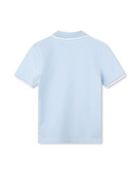 Polo à manches courtes - Bleu Oxford