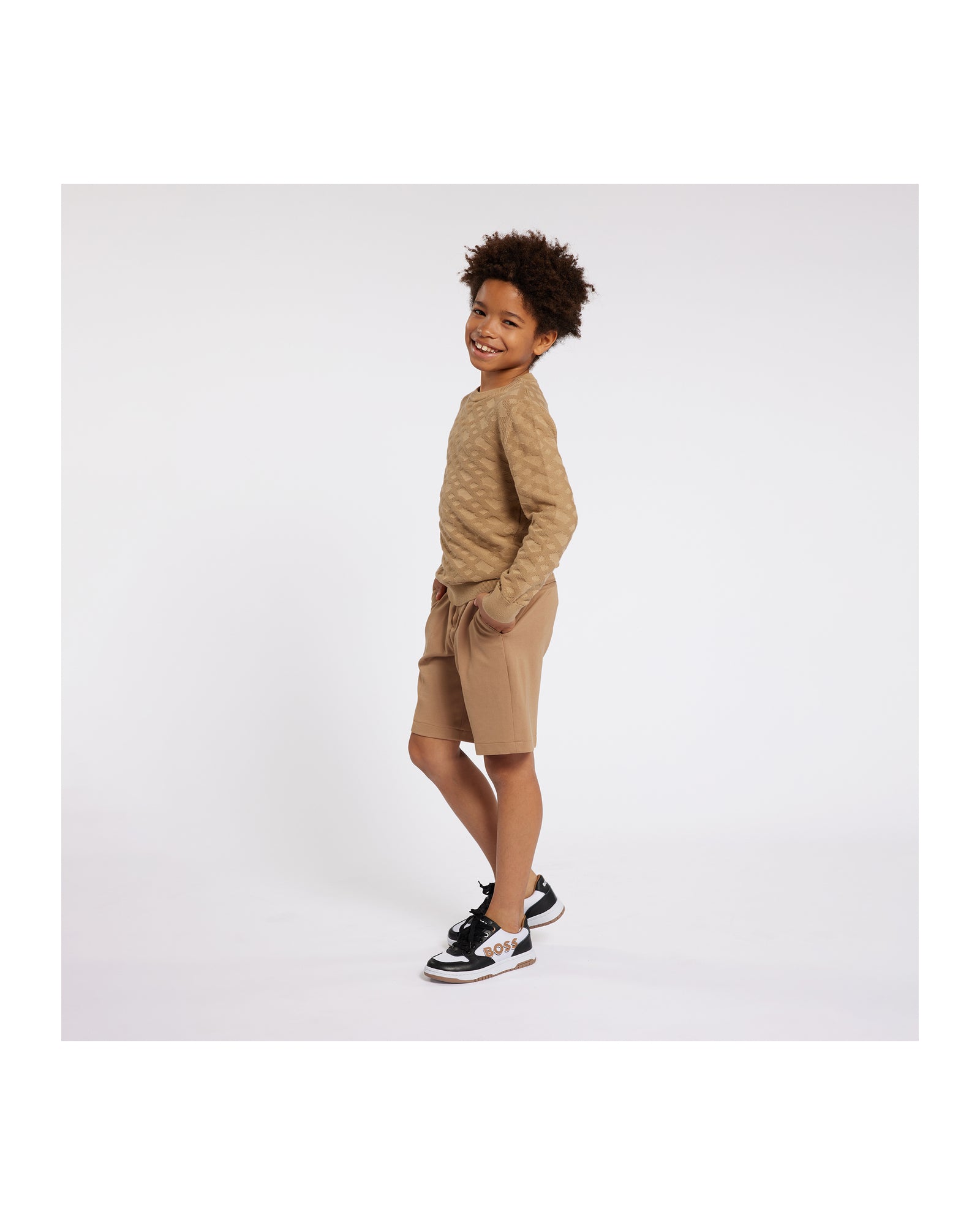 Pull en tricot avec monogramme imprimé - Cookie