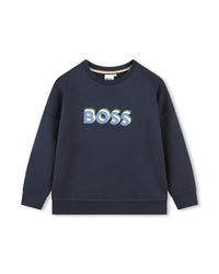 Sweatshirt en imprimé - Bleu Cargo