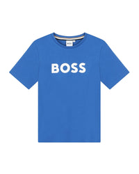 T-shirt à manches courtes en coton - Bleu Vif
