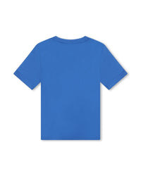 T-shirt à manches courtes en coton - Bleu Vif