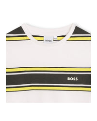 Short-sleeved T-shirt - White Yellow