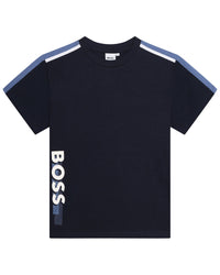T-shirt à manches courtes en coton - Bleu Cargo