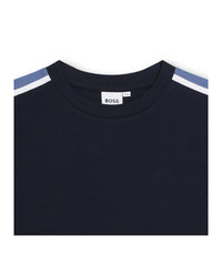 T-shirt à manches courtes en coton - Bleu Cargo