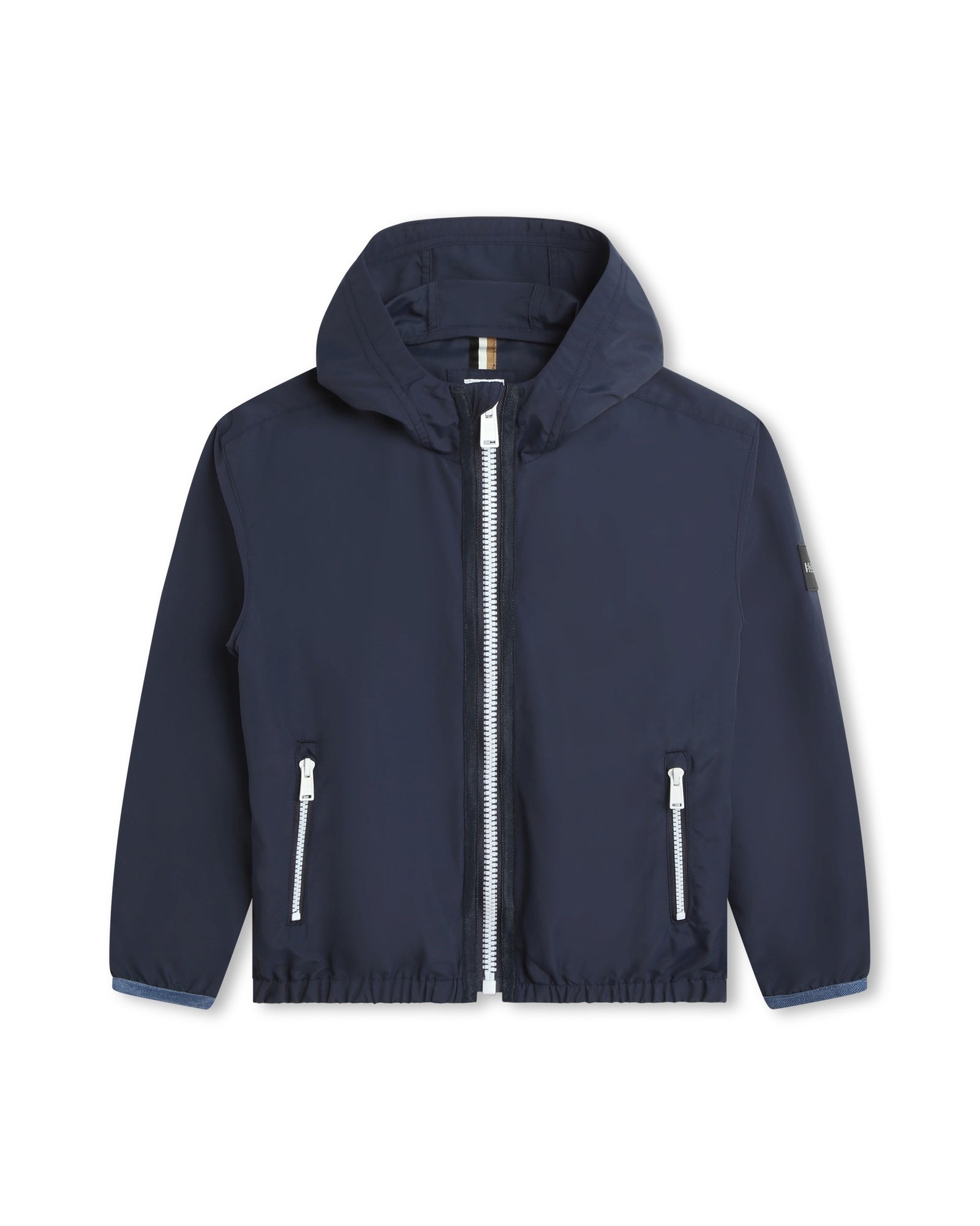Coupe-vent à capuche - Bleu Cargo
