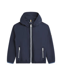 Veste coupe-vent à capuche - Bleu Cargo