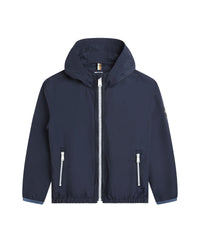 Veste coupe-vent à capuche - Bleu Cargo