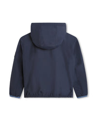 Coupe-vent à capuche - Bleu Cargo