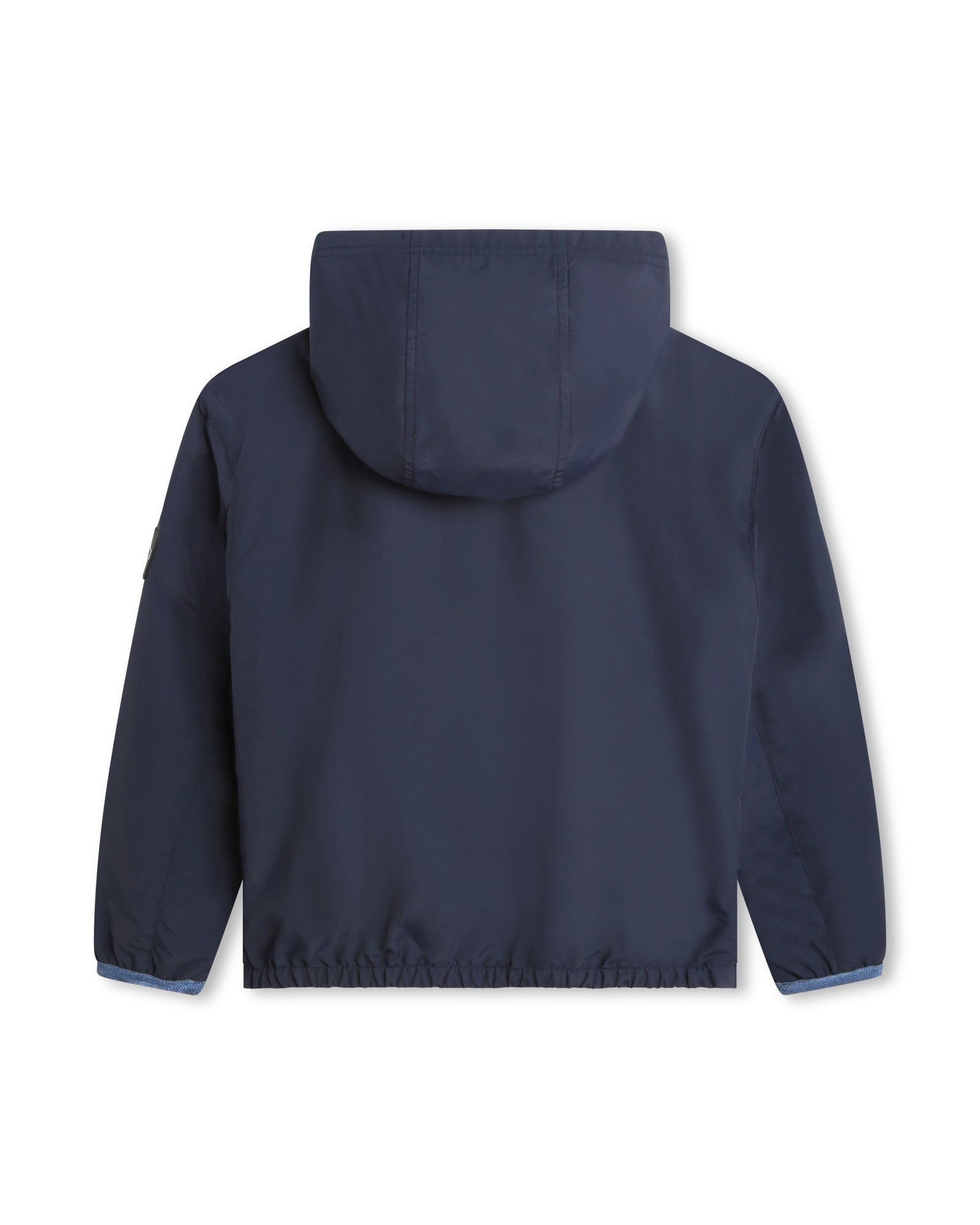 Veste coupe-vent à capuche - Bleu Cargo