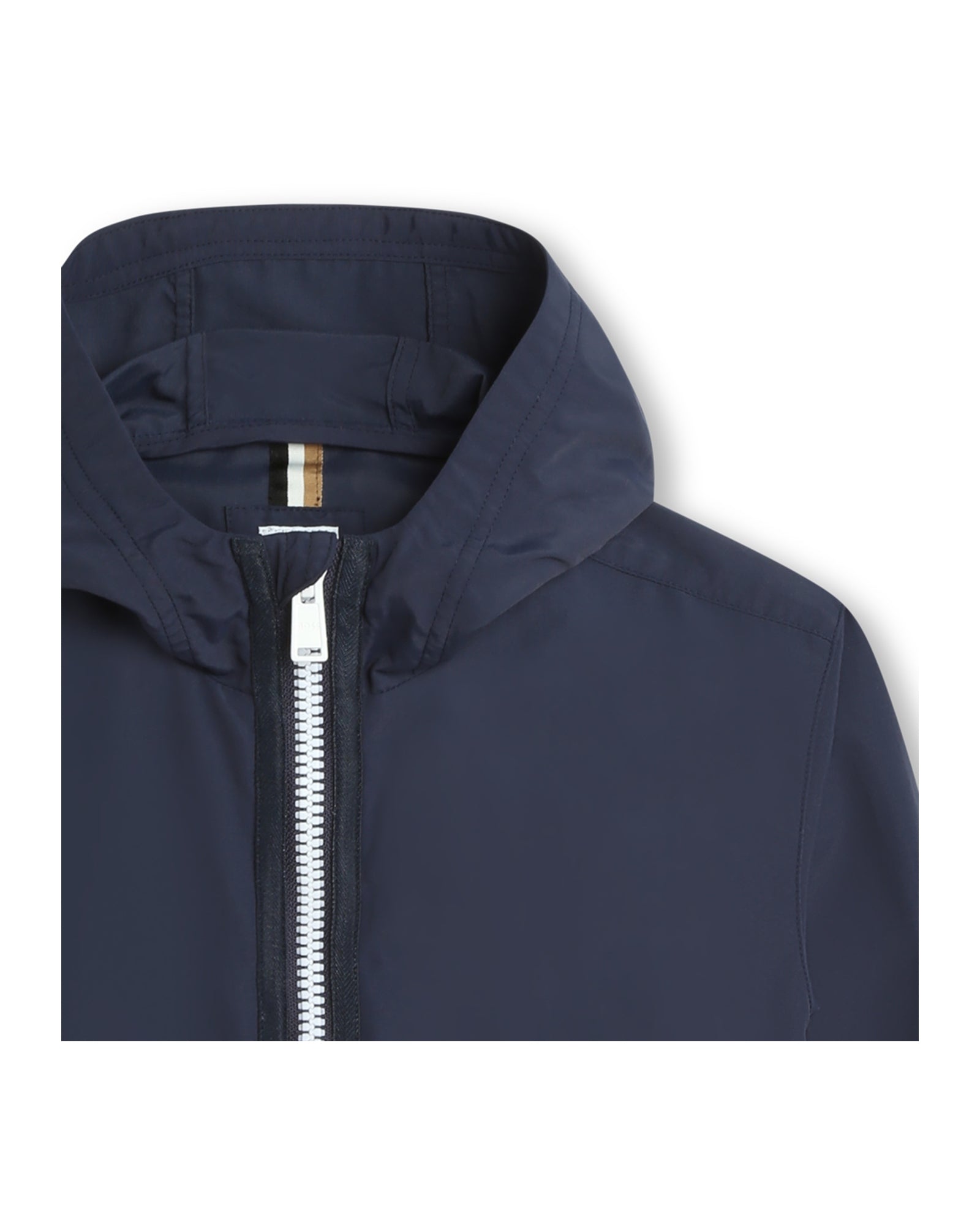 Veste coupe-vent à capuche - Bleu Cargo