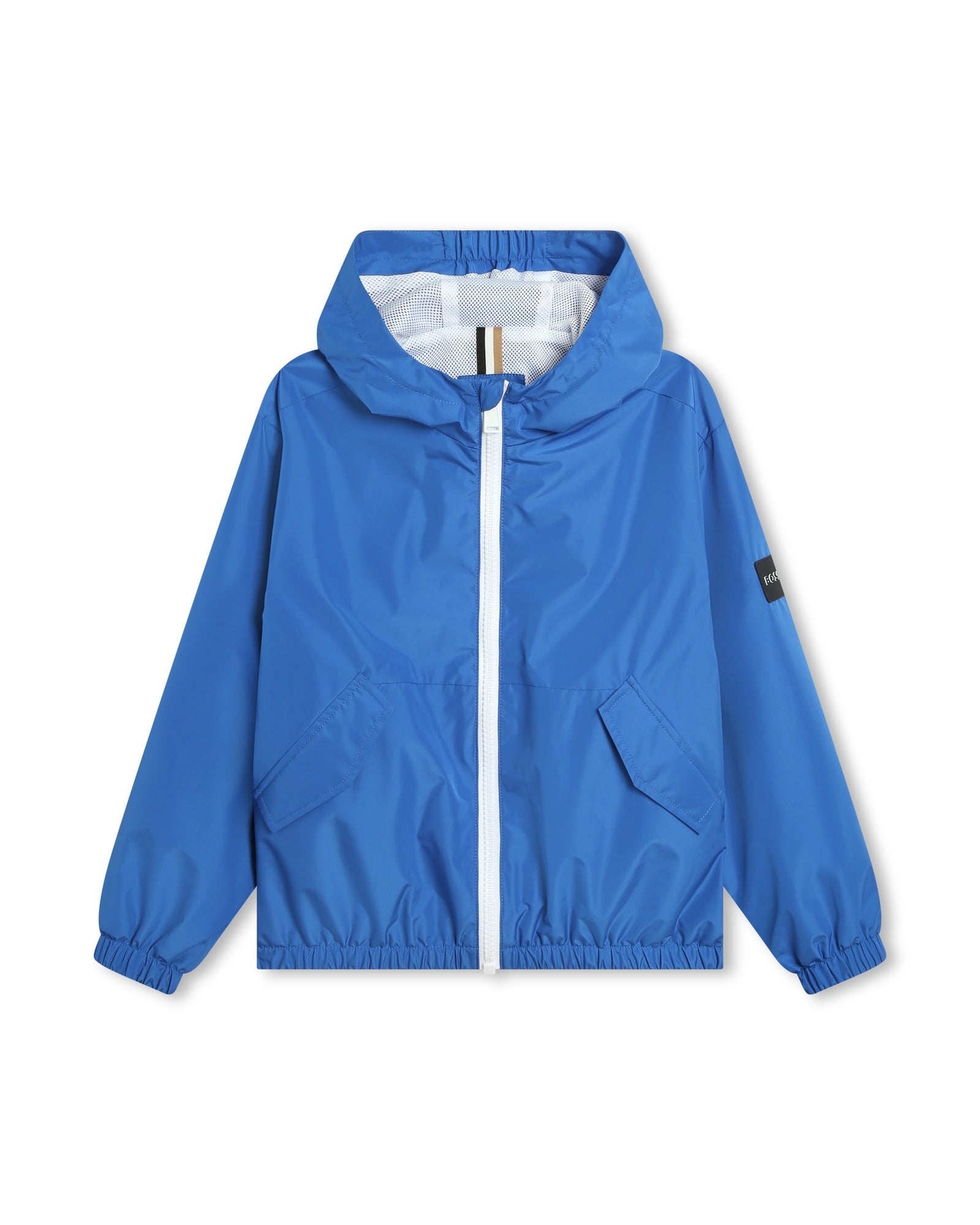 Coupe-vent à capuche waterproof - Bleu Vif