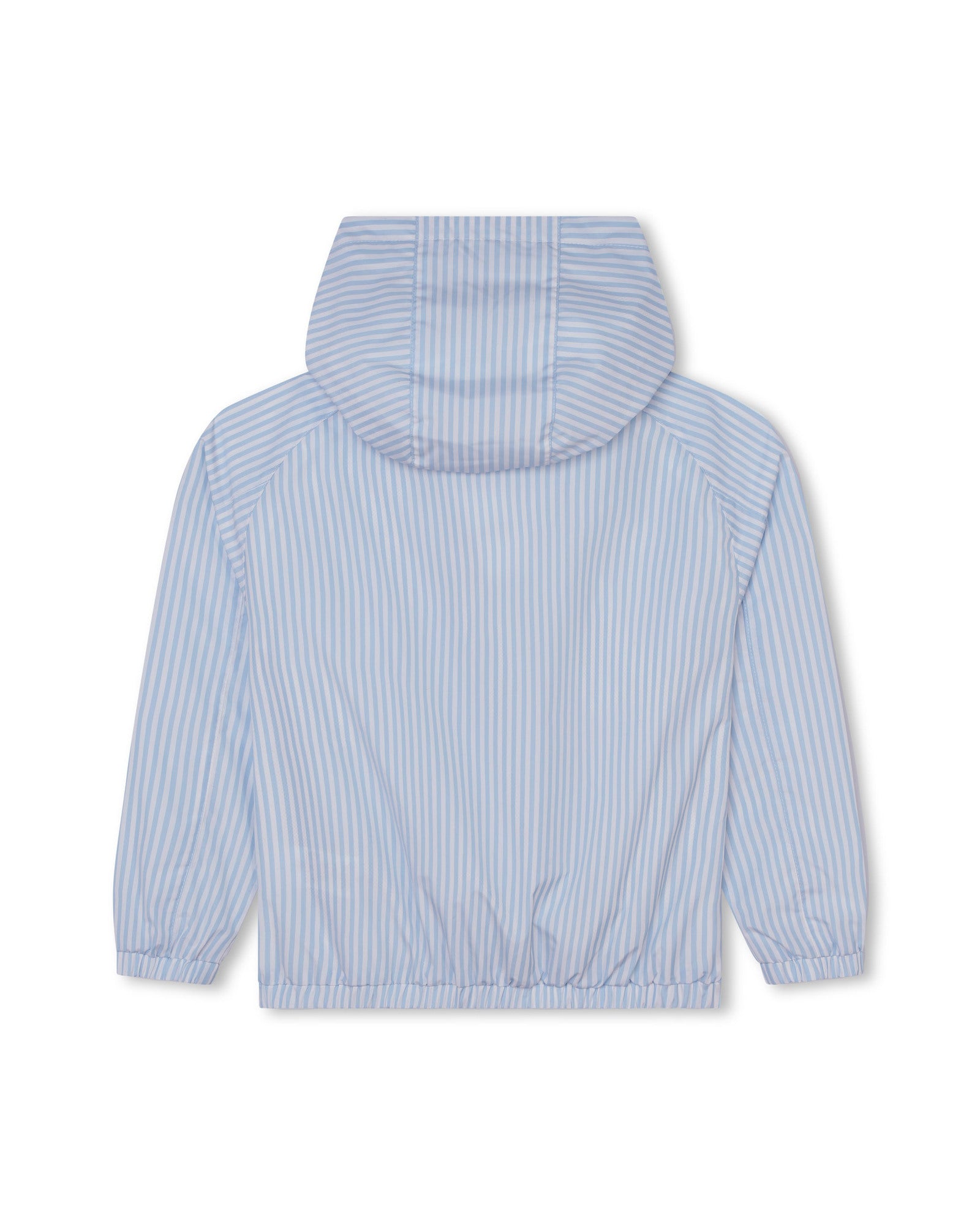 Blouson rayé à capuche - Bleu Oxford
