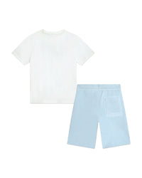 Ensemble T-shirt et short - Blanc