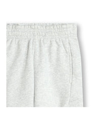 Pantalon à taille élastiquée - Gris Chiné