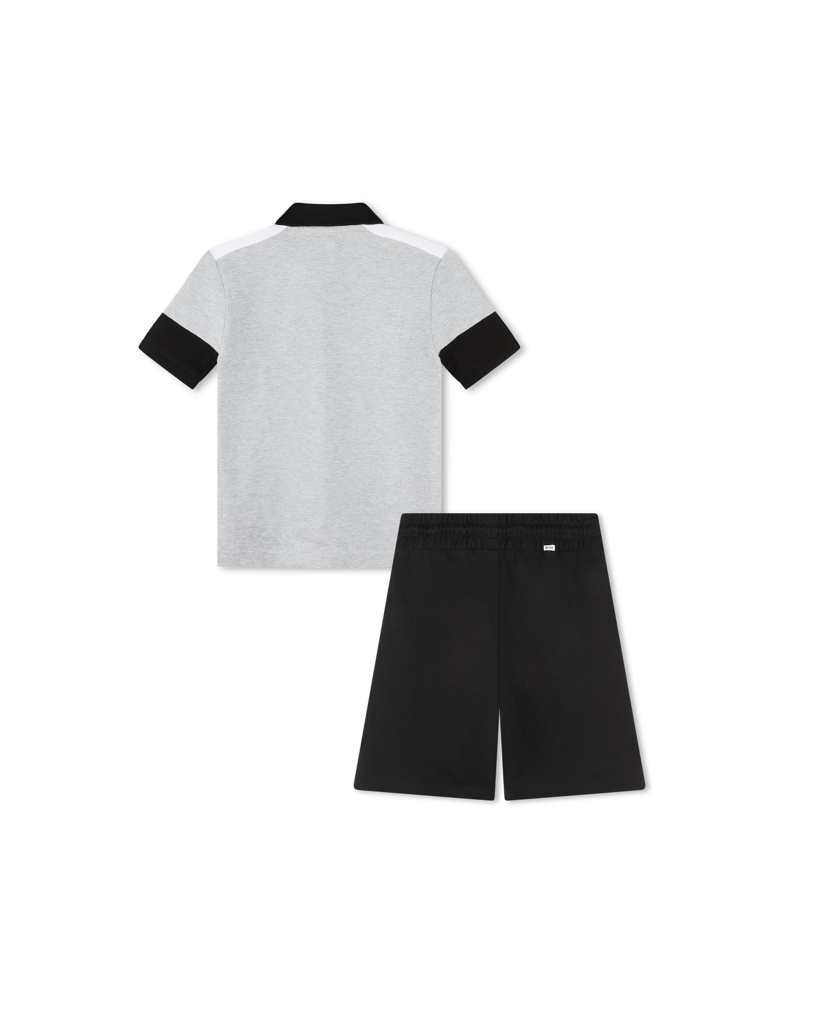 Ensemble short et polo - Gris Chiné