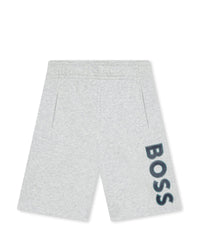 Short à taille élastiquée - Gris Chiné