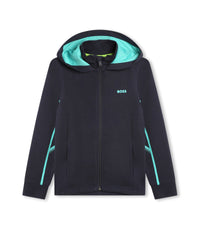 Cardigan à capuche - Bleu Cargo