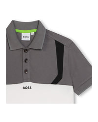 Polo à manches courtes - Gris Souris
