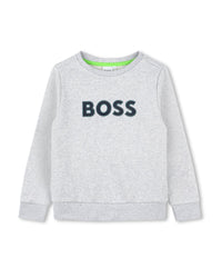 Sweatshirt à manches longues - Gris Chiné