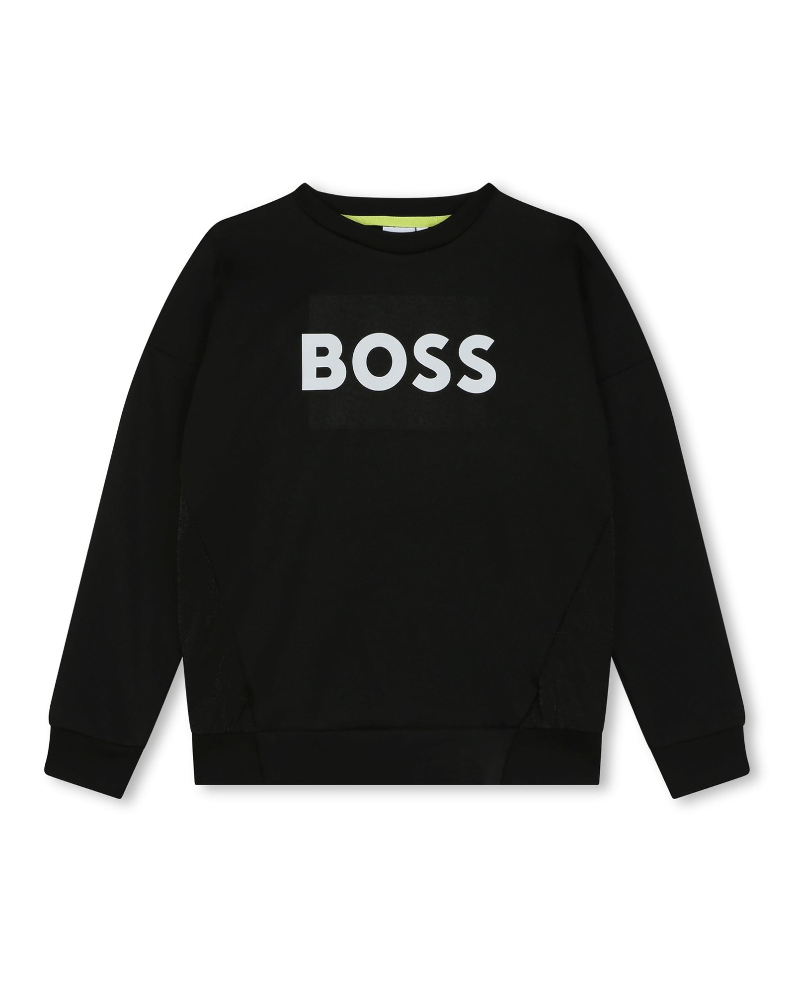 Round-neck fleece sweatshirt - Black