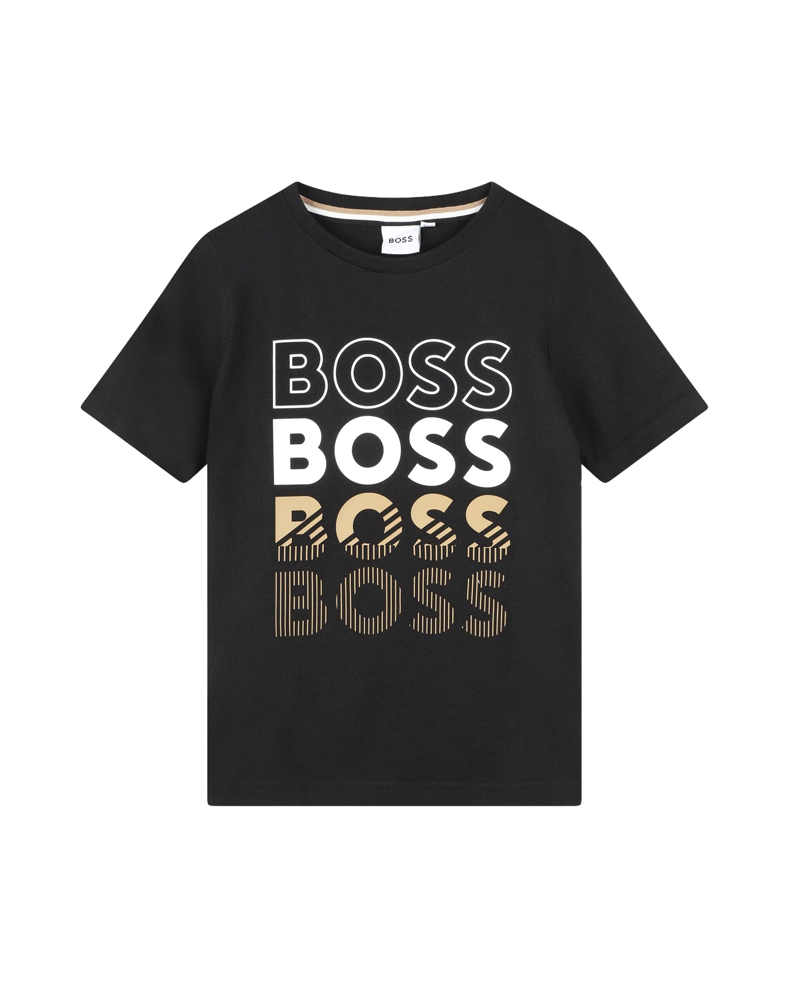 Short-sleeved cotton T-shirt - Black