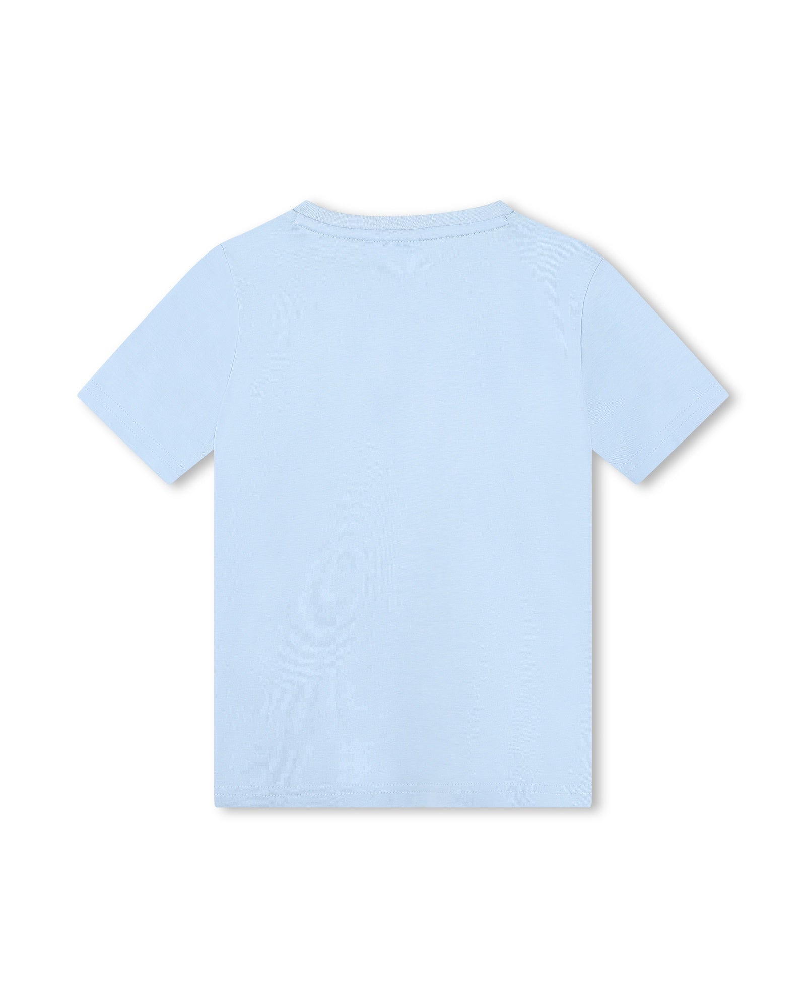 Short-sleeved cotton T-shirt - Oxford blue