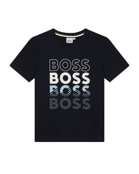 Short-sleeved cotton T-shirt - Cargo Blue