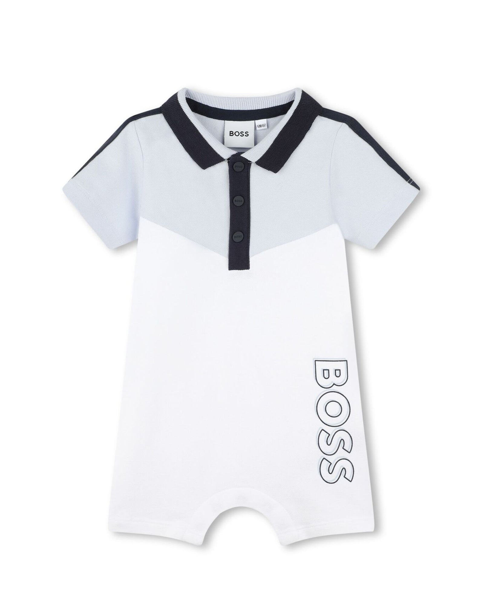 Combi-short à fermeture pressionnée - Blanc