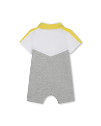 Combi-short à fermeture pressionnée - Gris Clair