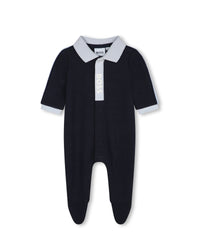 Pyjama à fermeture pressionnée - Bleu Cargo