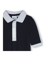 Pyjama à fermeture pressionnée - Bleu Cargo