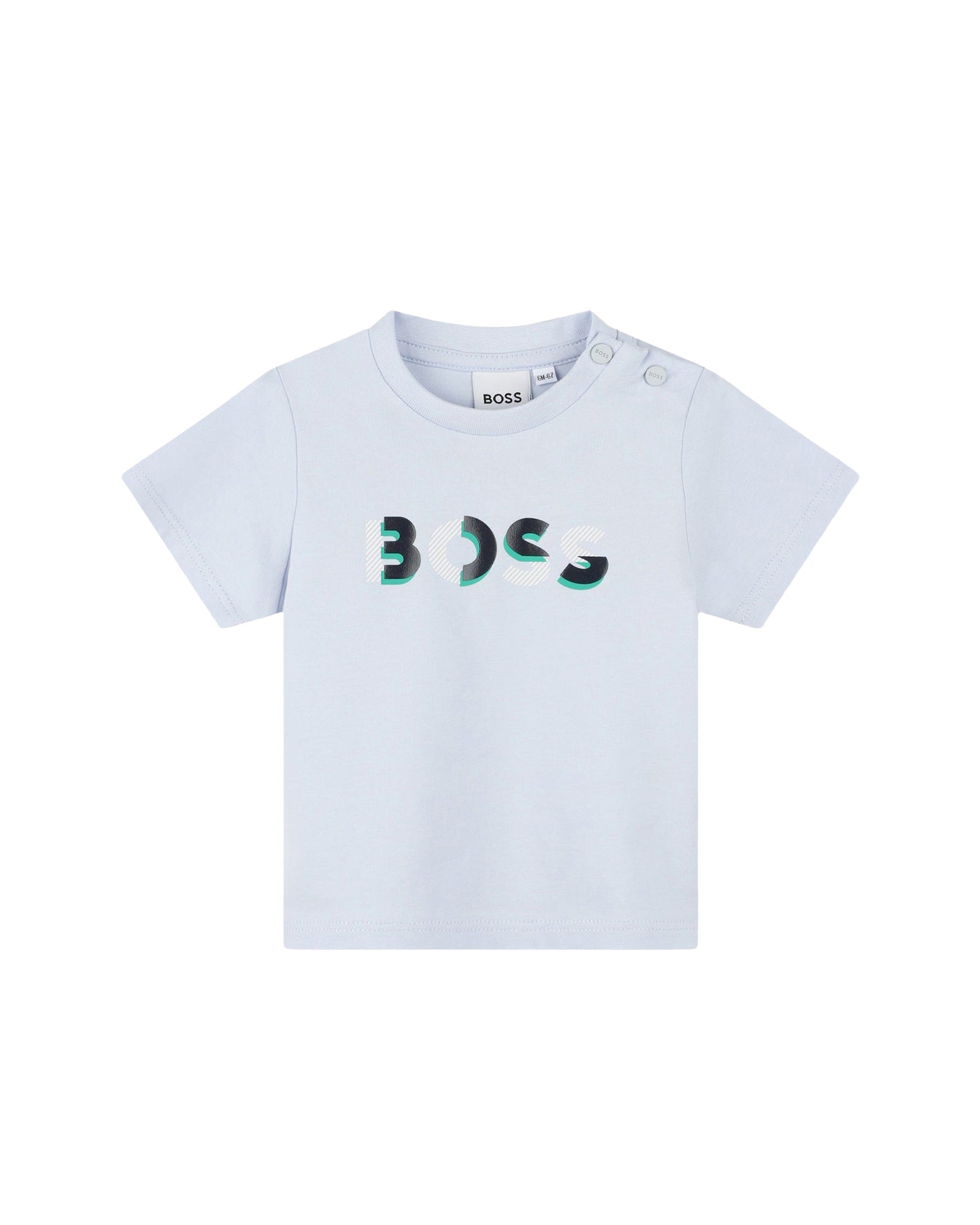 T-shirt à manches courtes en coton - Ciel